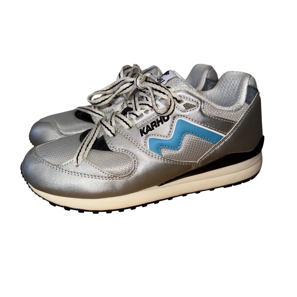 KARHU Synchron Classic F802659  ‎ Silver/scuba Blue Size US 6